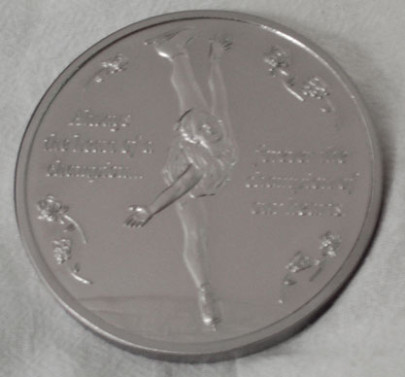 Platinum plated Michelle Kwan Medal